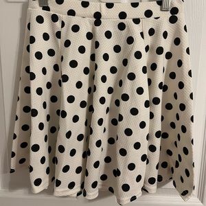 NWT ASOS Spot Flared Skirt Polka Dot Mini Size 8